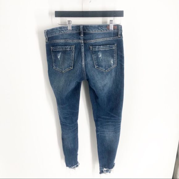 Blank NYC Crop Girlfriend Distressed Jeans sz 26 - Picture 8 of 8